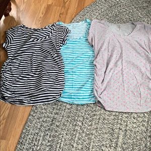 Maternity tees. Set of 3